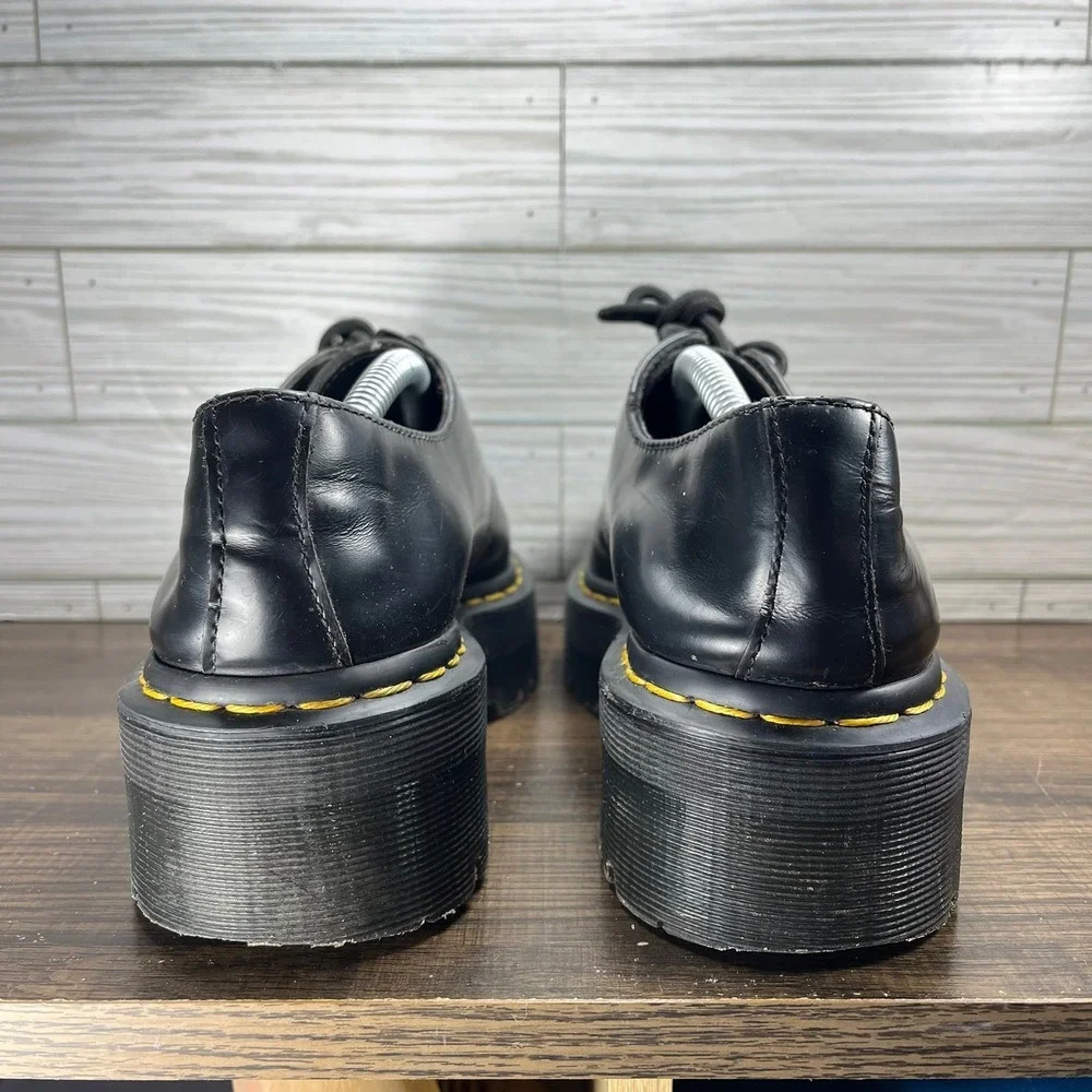 Dr. Martens 25567 Quad Platform Black Shoes - M 7 - W 8
